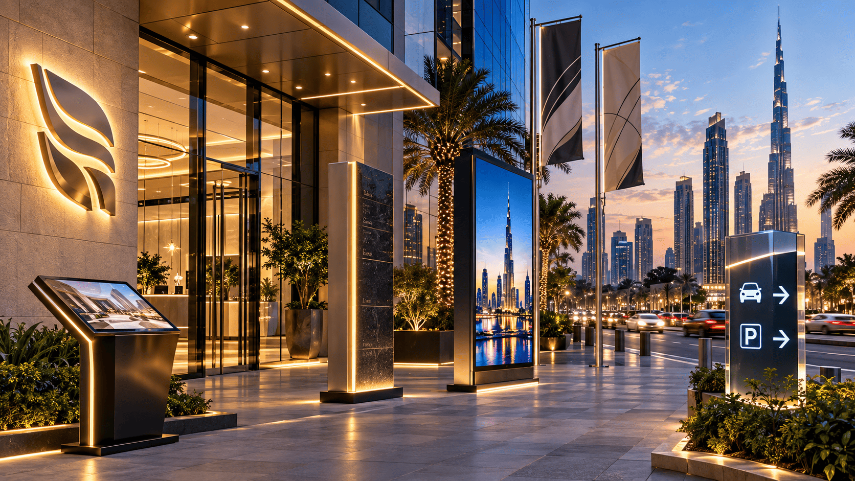 What type of signage is best guide